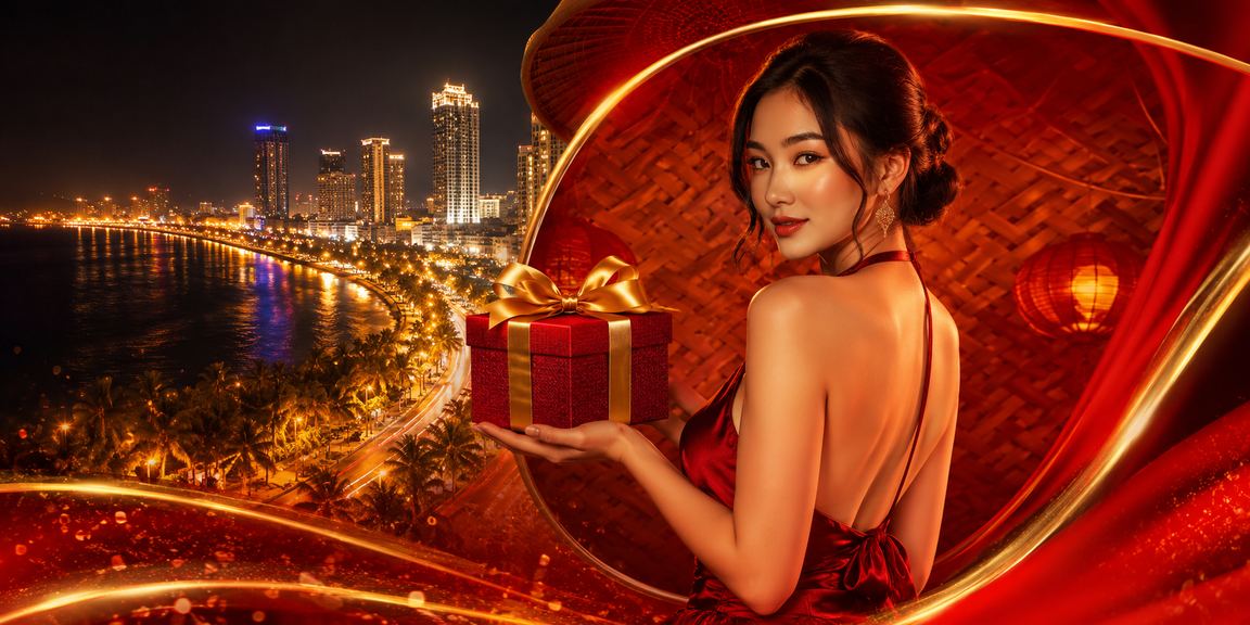 Người dùng Nha Trang đang tìm hiểu ưu đãi VIP và đặt cược trực tuyến tại bãi biển